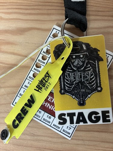 Hellfest 2012 crew stage pass - 2012,