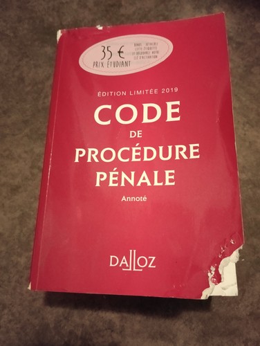 Code procedure penale 2019 - procedure,