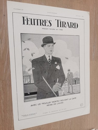 Publicité 1930 feutre tirard - feutre,