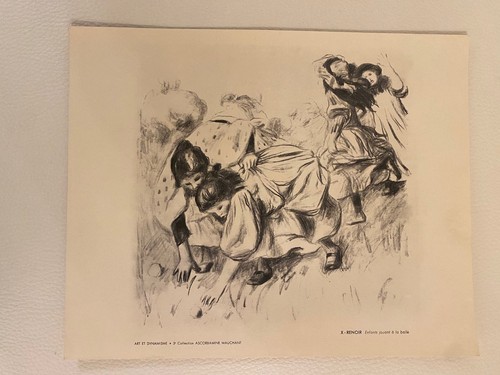 Lithographie renoir enfants - renoir,
