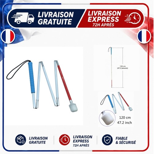 Canne blanche pliante visionu - blanche,