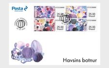 faroe 2025 feroe Franking Labels Ocean Depths Bottom Sea marine life 4v FDC PJ