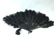 Grand Éventail Éventail En Plume 19e Siècle