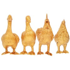  4pcs Petits animaux Animaux de simulation Modèles Animaux en plastique Modèle