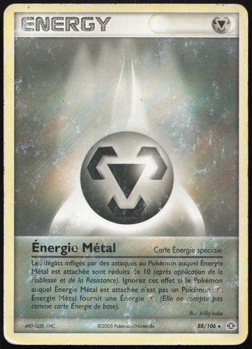 Carte pokémon énergie - Énergie, métal