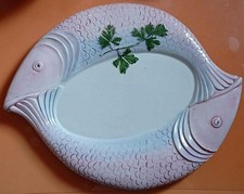 Beau plat décor poisson en céramique Italienne ? vintage