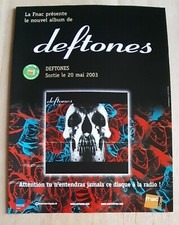 Publicité advert album concert tournée advertising DEFTONES 2003 Lp deftones
