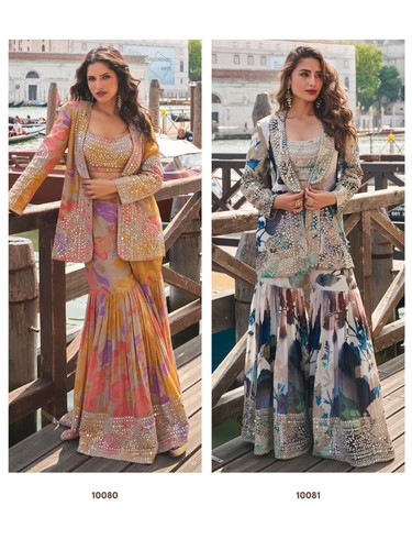 Robe western indo - soie, avec