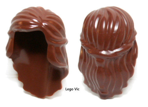 Lego 59363 hair - lego, reddish