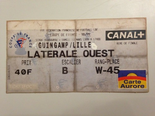 Ticket match guingamp - match,