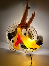 ancienne lampe applique mural tex avery / loup wolf / année 1991 / hauteur 49cm