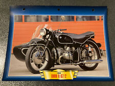 CARTE FICHE MOTO BMW R 67/2 1953 