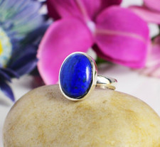 Bague ovale en argent