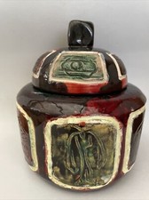 Céramique de DANIKOWSKI BOLESLAW, pot couvert, 47, signée, Vintage, années 45-50