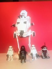Playmobil Star Wars Custom. ATST +Dark Vador +3 Stormtroopers +1 Droïde