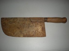 Ancien hachoir feuille de boucherie déco loft vintage collection