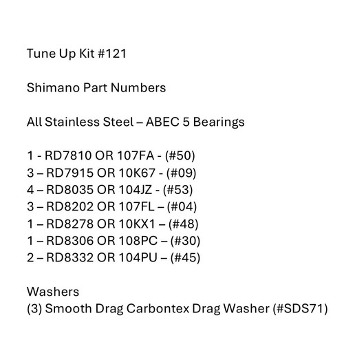 Tune kit 121 - up, #121
