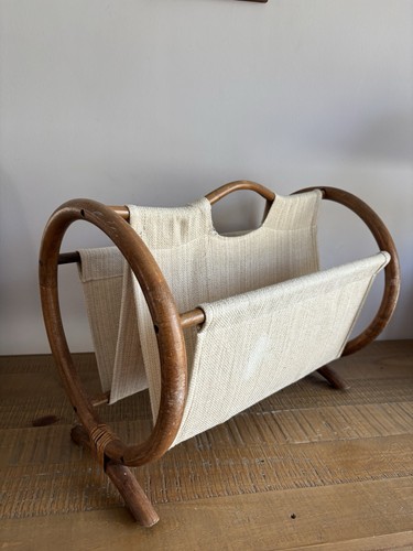 Ancien porte revues - ancien, bambou