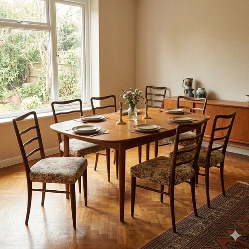 Chaises vintage frêne tissu - frêne,