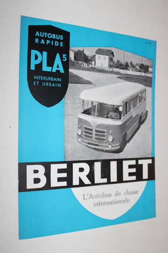Prospectus camion berliet - camion,