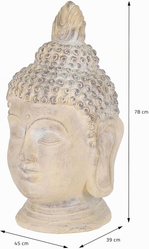 Tête bouddha 78cm statue - tête,