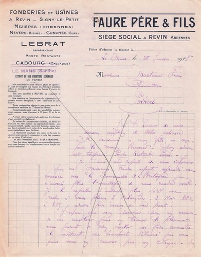 Revin fonderies faure - faure, pere