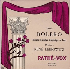 Vinyle 45 T Ravel BOLERO René