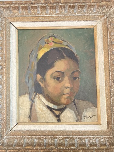 Peinture huile sur carton - sur,