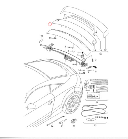 New audi rear spoiler - audi,