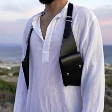 Étui Neuf Pour Téléphone Holster Sac Bandoulière Cuir PU Portefeuille Antivol