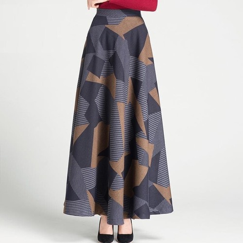 Femme faux laine rétro jupe - femme,