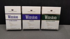 Lot de 3 paquets de cigarettes vides WINSTON (Anciens - vintage)