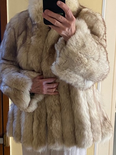 Veste renard bleu - -, h