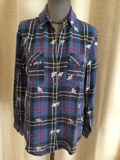 Superbe Chemisier Soie Marine