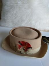 SEVILKE WOOL FELT PORK PIE HAT