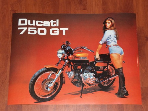 Vintage ducati poster - ducati, poster,