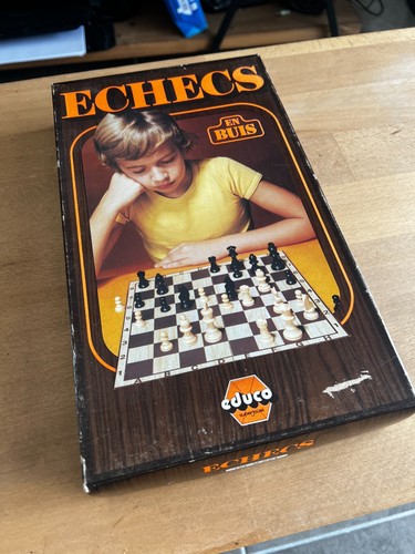 Ancien jeu échec buis - ancien,