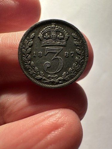 Pence 1887 angleterre argent - 1887,