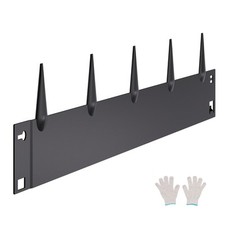 Bordure Paysagère Jardin en Acier Résistant à Rouille 5PCS 990x181 mm Noir