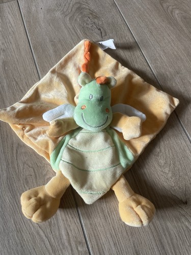 Doudou peluche dragon vert - doudou,
