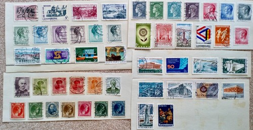 Lot vrac timbres luxembourg - de,