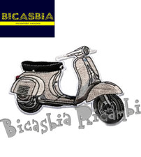10629 - Patch Pour Veste Gris 95X78 Vespa 50 R L N