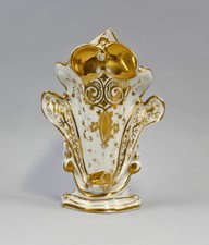 9140279 Vase en Porcelaine Bohême 19.Jh. Or Décoration