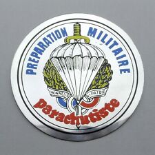 Préparation Militaire Parachutiste. Insigne. Autocollant. Sérigraphie sur alu.