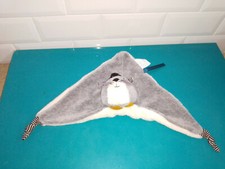 21.10.24.1 Peluche doudou plat Les moustaches Moulin roty chat gris