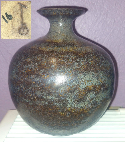 Vase gres flamme moderniste - vase,