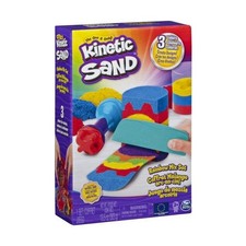 KINETIC SAND - Coffret ARC-EN-CIEL 390 G + 6 accessoires - Modele aléatoire