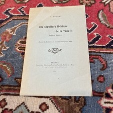 Félix Mouret Une sépulture ibérique de La Tène II près de Béziers 1925 ABE RARE
