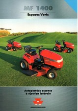 Brochure prospectus tracteur tondeuse Massey Ferguson