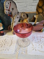 coupe sur pied en cristal  bi